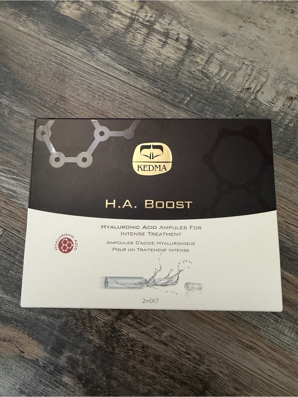 Kedma H.A. Boost Hyaluronic Acid Ampoules - White and Black